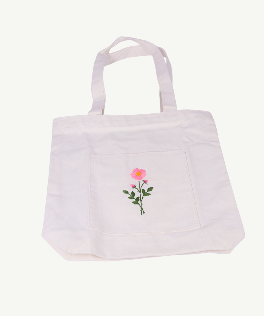 Handmade Cloth Bag – Classic Floral Design - Image 2