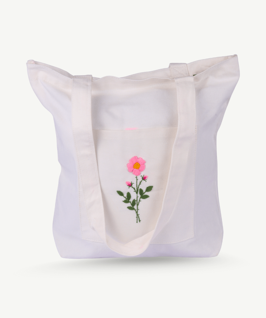 Handmade Cloth Bag – Classic Floral Design - Image 3