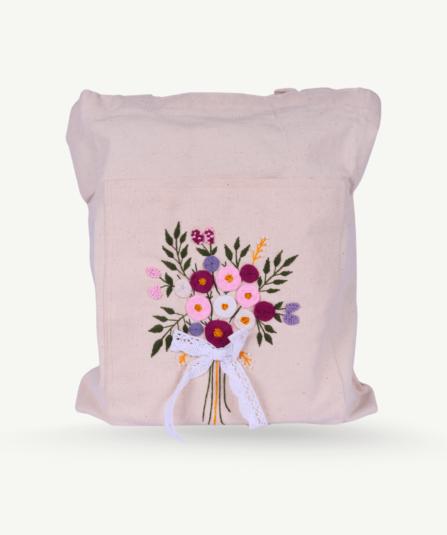 Handmade Cloth Bag – Traditional Embroidered Design - Image 4
