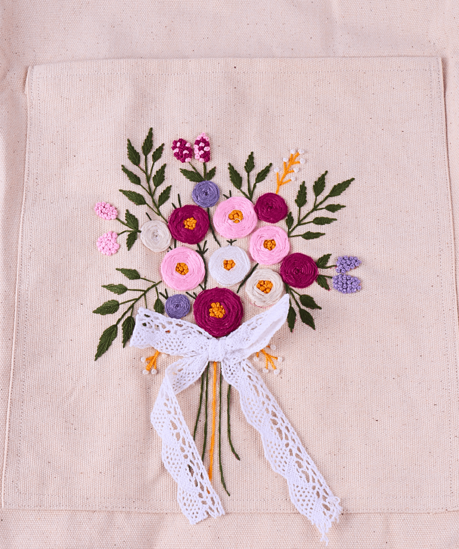 Handmade Cloth Bag – Traditional Embroidered Design - Image 2
